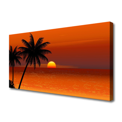 Obraz na płótnie Palma nad Słonecznym Morzem