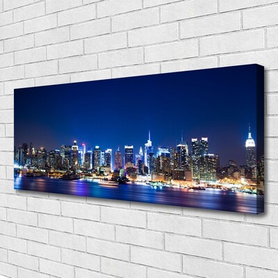 Obraz canvas na ścianę Wieczorne Światła Miasta