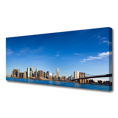 Zdjęcie na płótnie Światła Mostu nad Metropolią