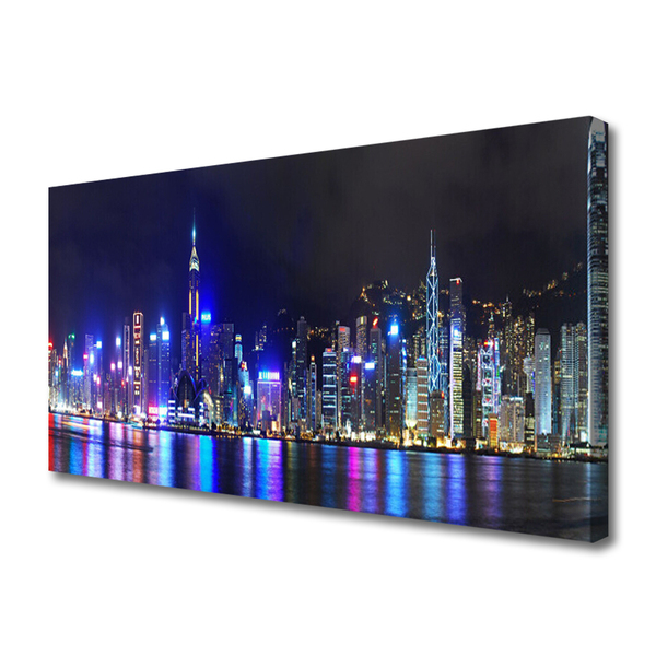 Duży obraz na płótnie Światła Nocnej Metropolii