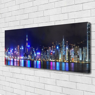 Duży obraz na płótnie Światła Nocnej Metropolii