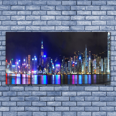 Duży obraz na płótnie Światła Nocnej Metropolii