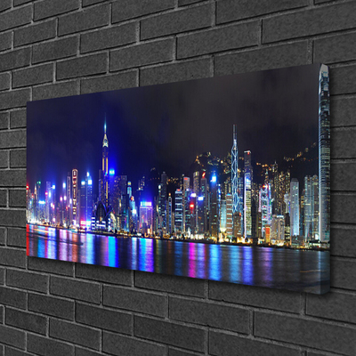 Duży obraz na płótnie Światła Nocnej Metropolii