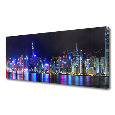 Duży obraz na płótnie Światła Nocnej Metropolii