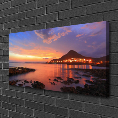 Obraz drukowany na płótnie Kamienie na Brzegu Morza