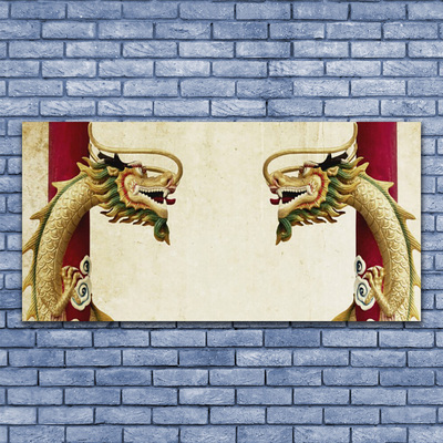 Obraz na płótnie Majestatyczny Smok w Chmurach