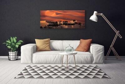 Obraz na płótnie Sylwetka Nowoczesnego Miasta