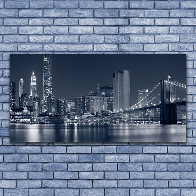 Obraz na płótnie Most nad Miejską Rzeką