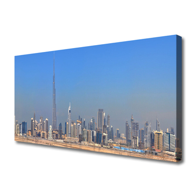 Obraz na płótnie Kolorowe Kamienice o Zmierzchu