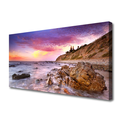 Obraz canvas na ścianę Skaliste Wybrzeże Oceanu