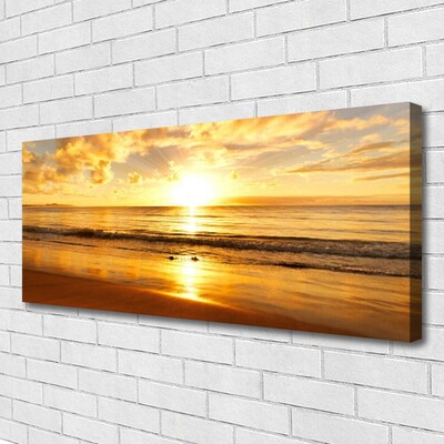 Obraz na płótnie Odblaski Słońca na Falach