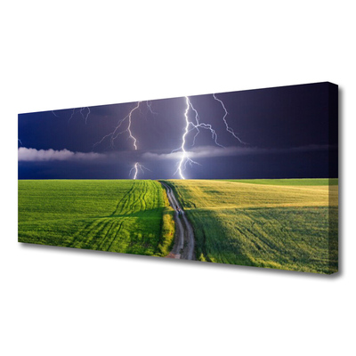 Obraz na płótnie Potęga Burzy nad Polami