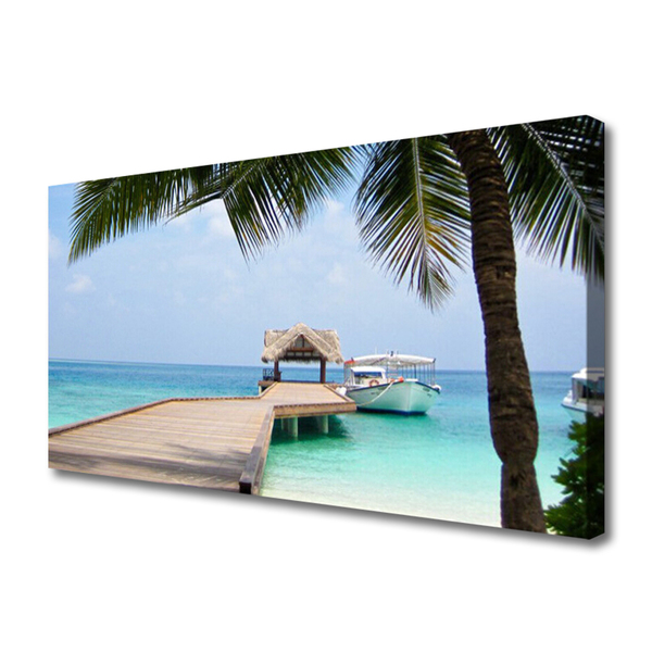 Obraz na płótnie Stalowy Gigant nad Zatoką