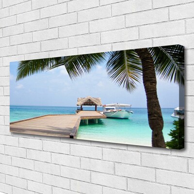 Obraz na płótnie Stalowy Gigant nad Zatoką