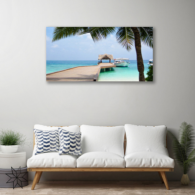 Obraz na płótnie Stalowy Gigant nad Zatoką