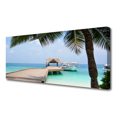 Obraz na płótnie Stalowy Gigant nad Zatoką