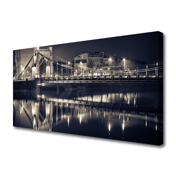 Obraz na płótnie Konstrukcja Stalowego Mostu