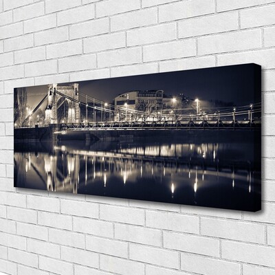 Obraz na płótnie Konstrukcja Stalowego Mostu