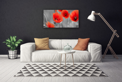 Obraz canvas Czerwone Maki w Polu