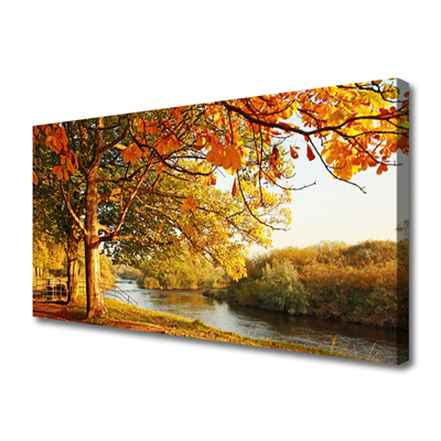 Obraz canvas Drzewo nad Lustrem Jeziora