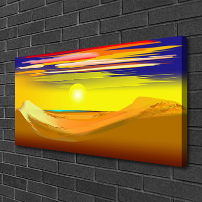 Obraz Canvas Pustynia Słońce Sztuka