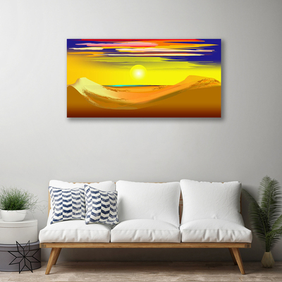Obraz Canvas Pustynia Słońce Sztuka
