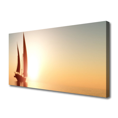 Obraz canvas Rejs o Zachodzie Słońca