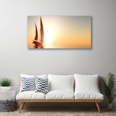 Obraz canvas Rejs o Zachodzie Słońca
