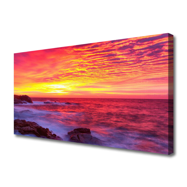 Zdjęcie na płótnie Abstrakcyjny Zachód Słońca