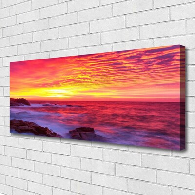 Zdjęcie na płótnie Abstrakcyjny Zachód Słońca