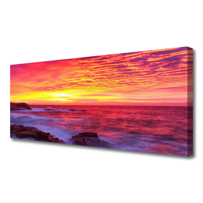 Zdjęcie na płótnie Abstrakcyjny Zachód Słońca