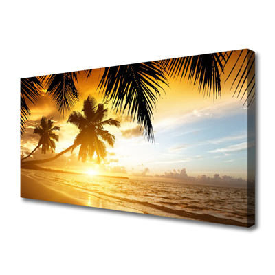 Obraz Canvas Plaża Palma Morze Krajobraz
