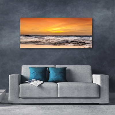 Obraz Canvas Morze Słońce Fale Krajobraz