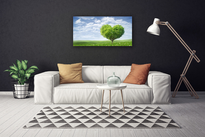 Obraz canvas na ścianę Drzewo z Motywem Serca