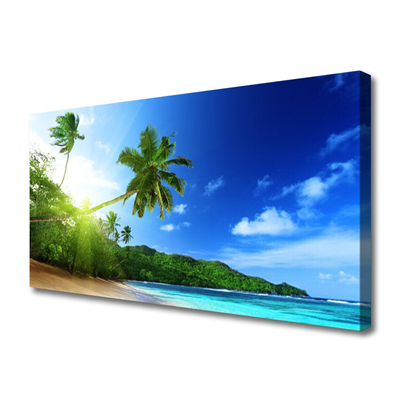 Obraz Canvas Plaża Morze Palma Krajobraz