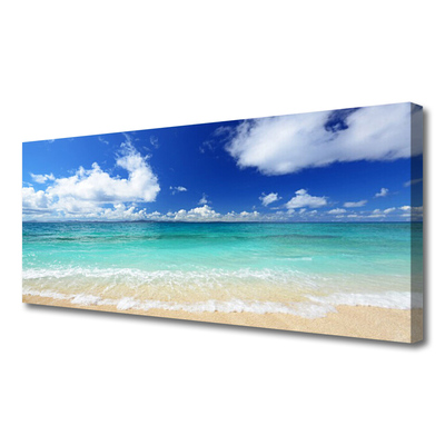Obraz canvas Złoty Brzeg Morza