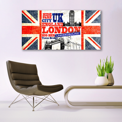 Obraz Canvas Londyn Flaga Sztuka