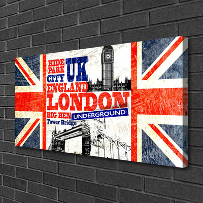 Obraz Canvas Londyn Flaga Sztuka