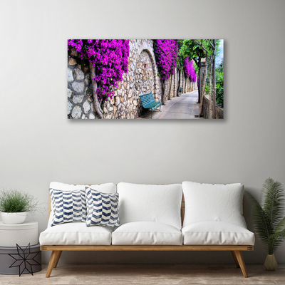 Fotoobraz na płótnie Odpoczynek w Parkowej Alejce