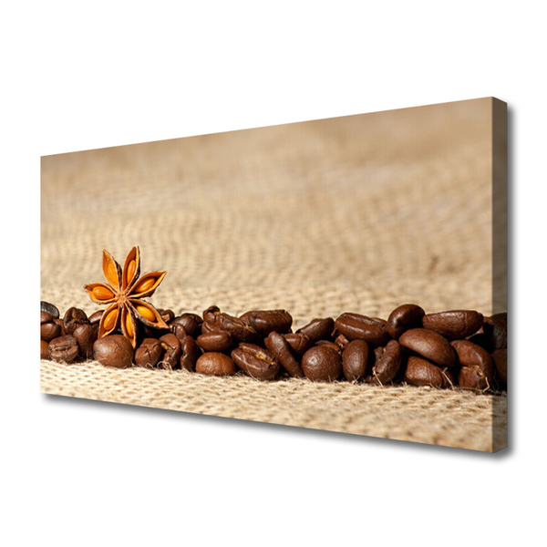 Zdjęcie na płótnie Kawa Ziarnista w Detalu