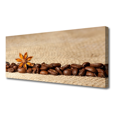 Zdjęcie na płótnie Kawa Ziarnista w Detalu