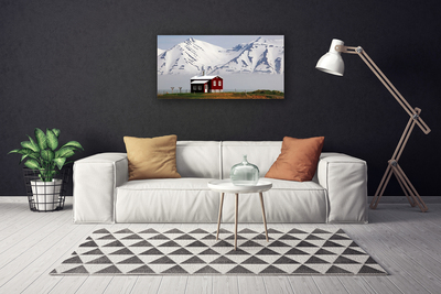 Obraz Canvas Góra Dom Krajobraz Śnieg