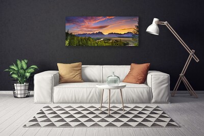Obraz Canvas Góra Las Słońce Natura