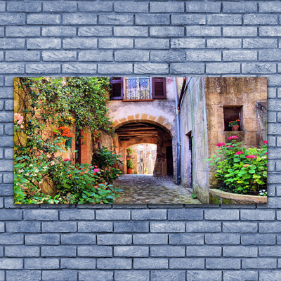 Obraz drukowany na płótnie Romantyczna Ścieżka w Mieście