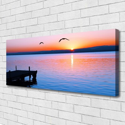 Obraz canvas Molo o Złotej Godzinie