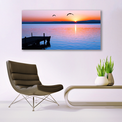 Obraz Canvas Morze Molo Słońce Krajobraz