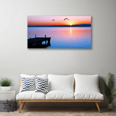 Obraz Canvas Morze Molo Słońce Krajobraz