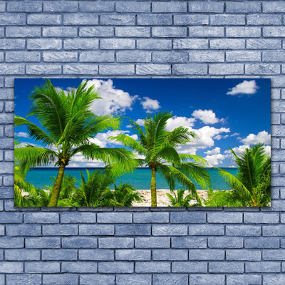 Obraz Canvas Morze Palma Drzewa Krajobraz