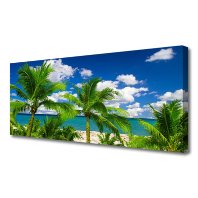 Obraz Canvas Morze Palma Drzewa Krajobraz