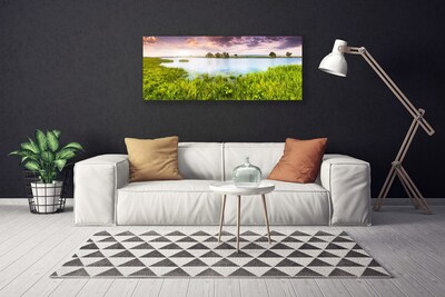 Obraz Canvas Trawa Jezioro Przyroda